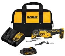 DEWALT ATOMIC 20V MAX* Oscillating Tool, Brushless Cordless, Oscillating, 4ah Battery, Charger and Kit Bag (DCS354Q1)