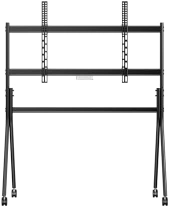 SYLVOX Outdoor TV with Rolling Stand & Soundbar, 75 inch 2000 Nit Full Sun Smart TVs, Sunlight Readable, IP56 Waterproof, 4K TV for Outdoor Households or Commercial Places