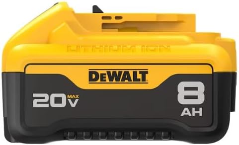 DEWALT 20V MAX Lithium-Ion Battery 2-Pack and Charger, 8.0 Ah, Battery Starter Kit (DCB208-2C)