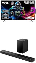 TCL 75-Inch QM6K QLED 4K Smart QD-Mini LED TV with Google TV (75QM6K, 2025 Model) + Q65H Q Class 2.0 Channel Sound Bar with Dolby Atmos
