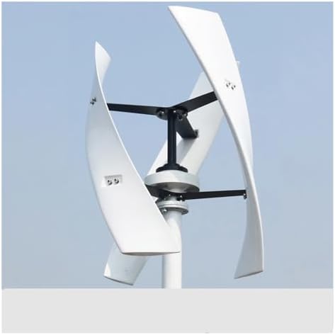 10KW Vertical Wind Turbine Generator Kit for Home, 10000W Low Noise Windmill, 12V/24V/48V Free Energy Solution for Hybrid Solar-Wind Systems (Red, 24V)