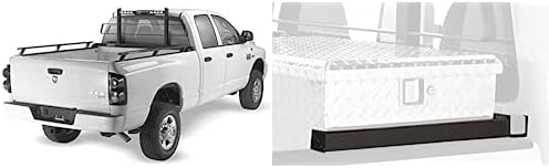 RealTruck Backrack Original Rack Frame + Hardware Kit for use w/ 31' Toolbox, Combo | No Drill, Black | 15018 & 30201TB31 | Fits 1999-2016 Ford F-250/F-350/F-450