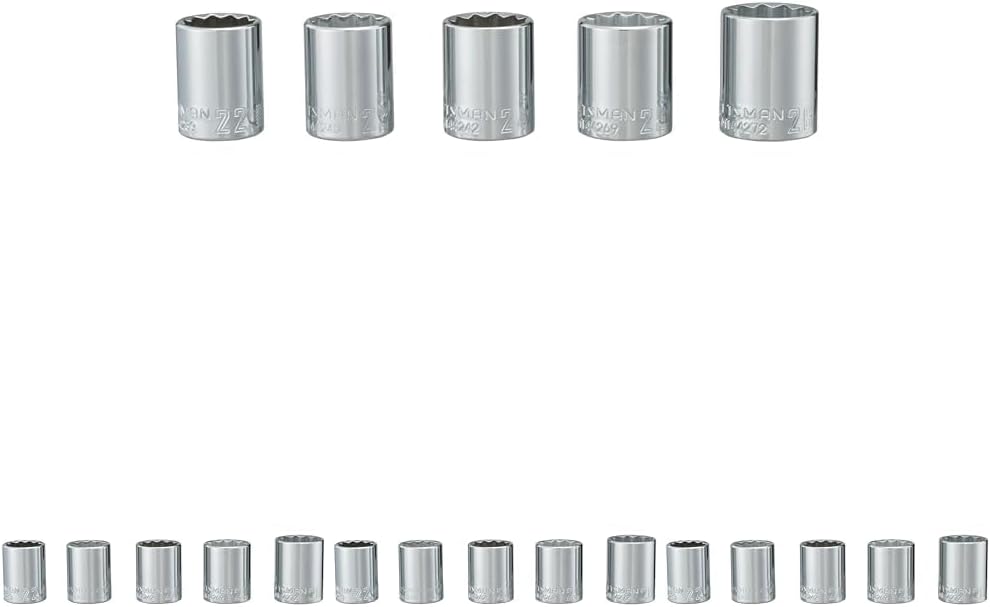 CRAFTSMAN Socket Set, 1/2 Inch Drive, MM, 5 Piece (CMMT34574) (Pack of 4)
