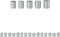 CRAFTSMAN Socket Set, 1/2 Inch Drive, MM, 5 Piece (CMMT34574) (Pack of 4)