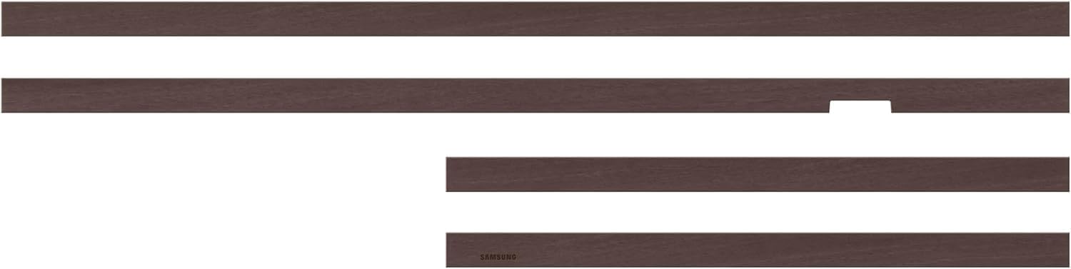 Samsung 55' The Frame Customizable Bezel 2021–2025, Modern Brown Magnetic Frame, Trim Kit for 55-Inch QN55LS03A/LS03B/LS03D Art TV, Easy Snap-On Wall-Mount Living Room Decor, Includes Cleaning Cloth
