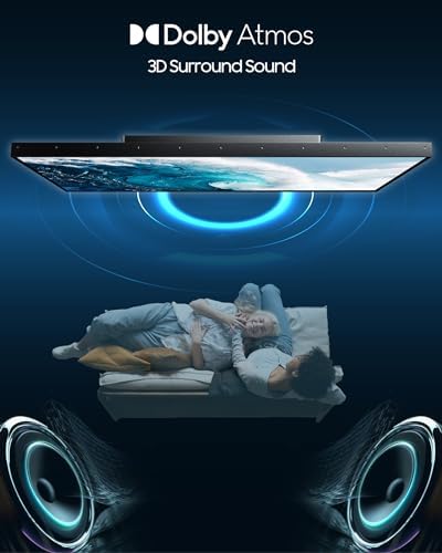 SYLVOX Outdoor TV with Rolling Stand & Soundbar, 75 inch 2000 Nit Full Sun Smart TVs, Sunlight Readable, IP56 Waterproof, 4K TV for Outdoor Households or Commercial Places