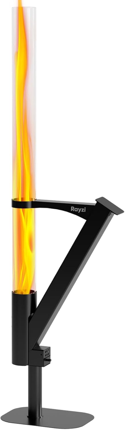 Rayzi New Rocket Stove 55 Inch, Smokeless Wood Pellet Patio Heater, Wood Pellet Fire Pits for Outside, Portable Pellet Heater for Patio/Garden/Backyard/Outside Restaurant/Bonfire Party/Beach
