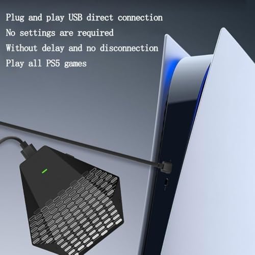 USB Gaming Adapter for Keyboard & Mouse, Enhance P5 Gameplay, Ultimate Control Accessories for PS5 Gamers