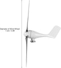 1200W Small Wind Generator Turbines Kit 3 Blades Generator Power Parts Turbines Kit for Marine Home Charging(Black 48V)