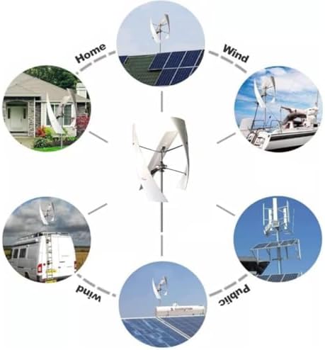 12000W Vertical Wind Turbine Generator Kit - Quiet Magnetic Levitation 3 Blades, 12V-220V Controller for Home Battery Charging, Efficient Horizontal Wind Energy Solution