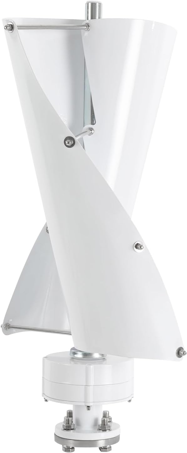 Vertical Axis Wind Turbine 100w Wind Generator 12V Permanent Magnet Generator Vertical Axis 2-Blades For Home, Corporate And Industrial W/Controller