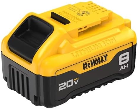 DEWALT 20V MAX Lithium-Ion Battery 2-Pack and Charger, 8.0 Ah, Battery Starter Kit (DCB208-2C)