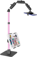 ARKON Mounts Remarkable Creator Pro+Plus, Phone Holder and Tablet Mount for Content Creation, Includes LED Phone Clip On Ring Light, Pink Extension Pole, for Content Creators, Live Streamers & More