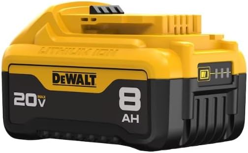 DEWALT 20V MAX Lithium-Ion Battery 2-Pack and Charger, 8.0 Ah, Battery Starter Kit (DCB208-2C)