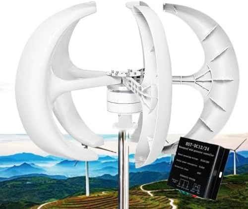 14000W Solar Wind Turbine Generator | 5-Blade Wind Turbines with Controller | 12V, 24V, 48V, 220V | Home Use 3 Phase AC Permanent Magnet Power System