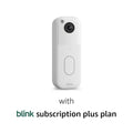 Blink Video Doorbell Add-on, White, with 1-Year Plus Plan Subscription