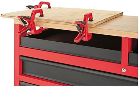 Milwaukee 48-22-8552 52-Inch 11-Drawer Mobile Work Bench with Wood Top Toolbox Tool Chest Cabinet Box