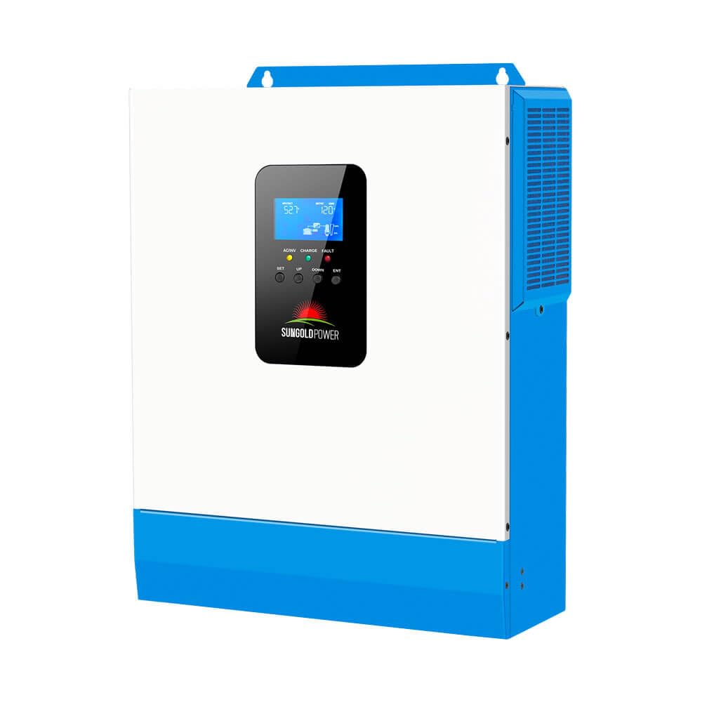 SUNGOLDPOWER UL1741 5000W DC 48V solar inverter All In One,120V AC output Pure Sine Wave Inverter,Built-in 80A MPPT solar charger and 40A AC charger,For home,Cabin,Backup,Off-grid system (NO Parallel)