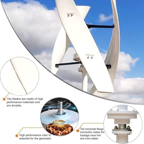 20000W Vertical Axis Wind Turbine Kit for Home Use, High-Efficiency Renewable Energy Wind Generator, Includes Grid-Tie Inverter & Controller for Optimal Performance