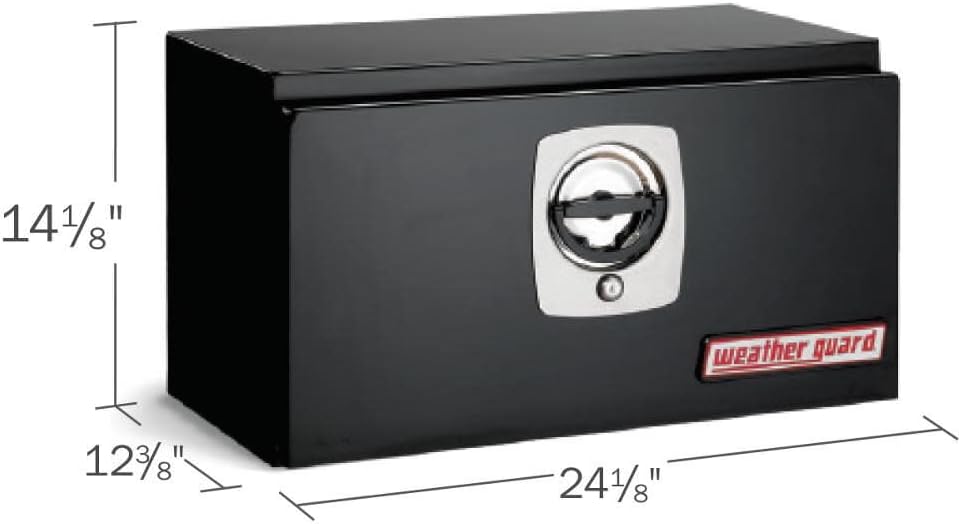 WEATHER GUARD (525502 Mini Underbed Tool Box, Steel, Black