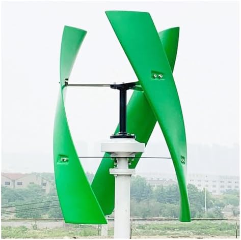 10KW Vertical Wind Turbine Generator Kit for Home, 10000W Low Noise Windmill, 12V/24V/48V Free Energy Solution for Hybrid Solar-Wind Systems (Red, 24V)
