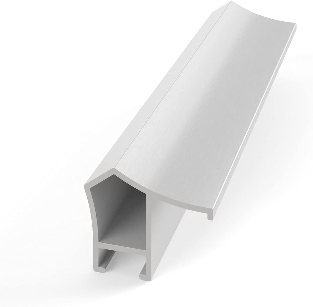 Pure White Prismatic 50' Alloy Deco TV Frame - Compatible ONLY with Samsung The Frame TVs (Fits 2021-2026, LS03A, LS03B, LS03C, LS03D, LS03FA)