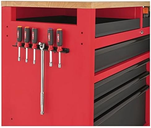 Milwaukee 48-22-8552 52-Inch 11-Drawer Mobile Work Bench with Wood Top Toolbox Tool Chest Cabinet Box