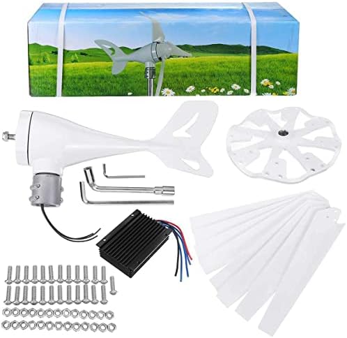 12000W Wind Turbine Generator Kit 12V/24V - 8 Blades, Charge Controller for Home & Marine Use, Efficient Hybrid Solar Wind Power System
