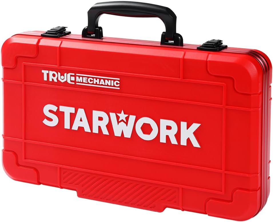 STARWORK TRUE MECHANIC™ 30-Piece 2-IN-1 Ratcheting Wrench Set, 120-Tooth, SAE&Metric, Gift Series with Red Case, Professional