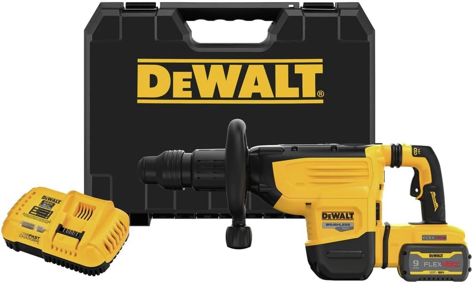 DEWALT 60V MAX* 22 lb. Cordless SDS MAX Chipping Hammer Kit (DCH892X1)