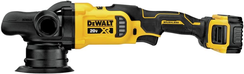 DEWALT 20V MAX* XR Cordless Polisher Kit, Variable-Speed, Random Orbit, 5-Inch (DCM848P2)