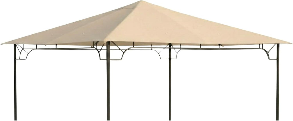 Garden Winds Durable Replacement Canopy Top Cover Compatible with The SJ2013-01 Living Accents 10' x 10' Gazebo - Classic Sand, 350