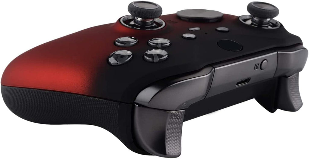Custom Controllerzz Elite Series 2 Controller Compatible With Xbox One, Xbox Series S and Xbox Series X (Red & Black Fade)