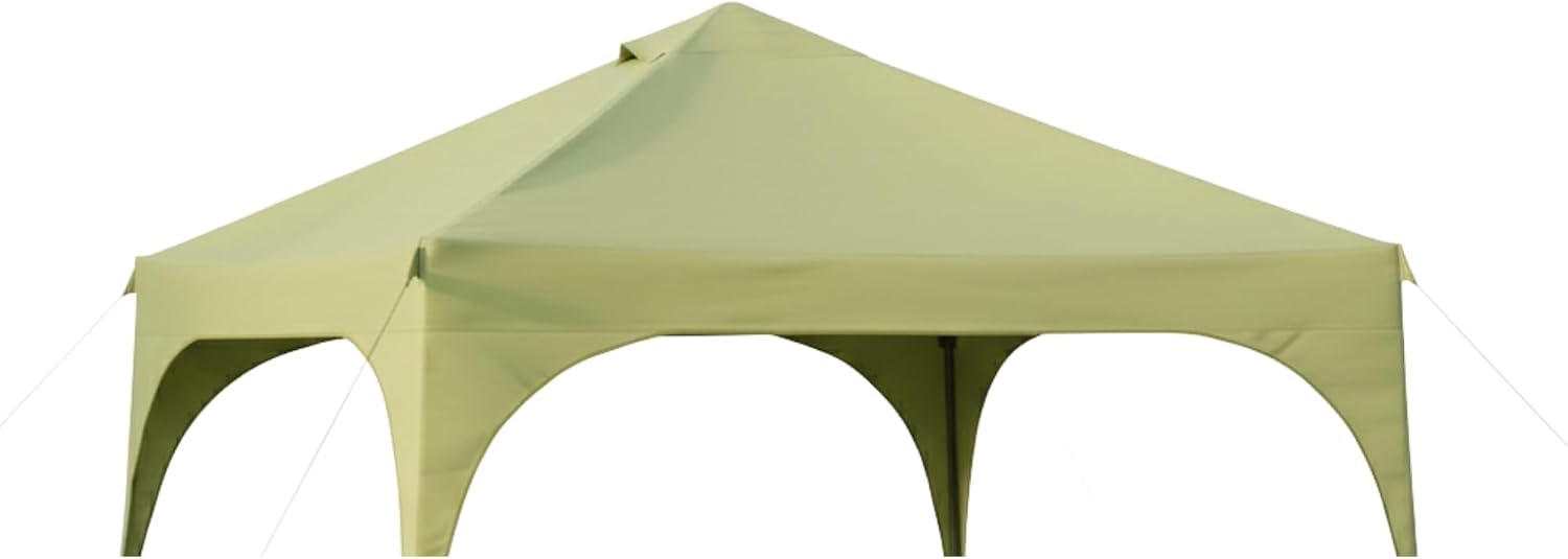 Garden Winds Reinforced RipLock 350 Replacement Canopy Top Cover Compatible with Coleman Instant 10' x 10' Tent Gazebo Model 2000023970 - Sage
