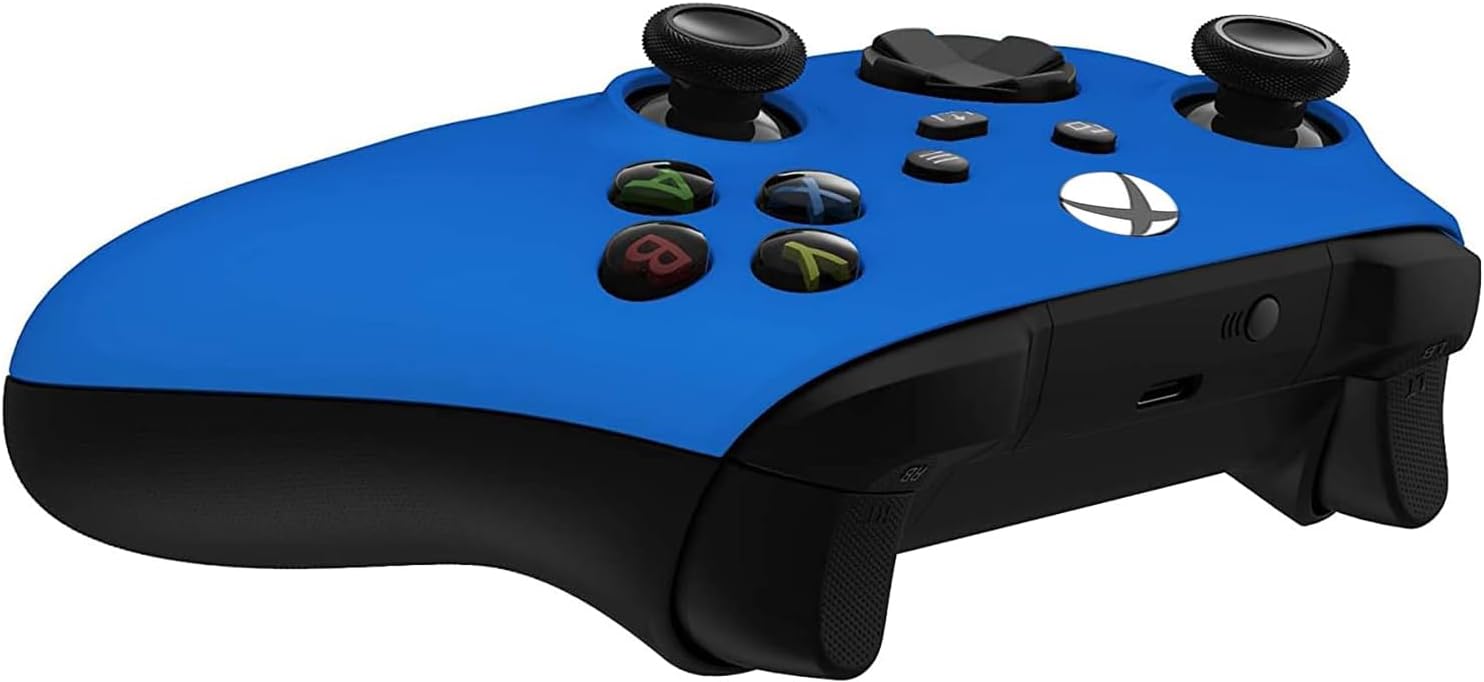 Custom Controllerzz Wireless Controller for Microsoft Xbox Series X/S & Xbox One - Custom Soft Touch Feel - Custom Xbox Series X/S Controller (X/S Blue)