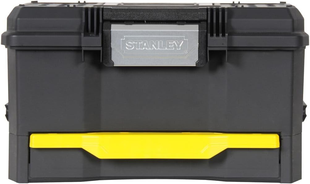 STANLEY Rolling Workshop Toolbox, Detachable Toolbox with Drawers, Flip Bin, Back Pocket, 7 Heavy Duty Wheels, 1-79-206