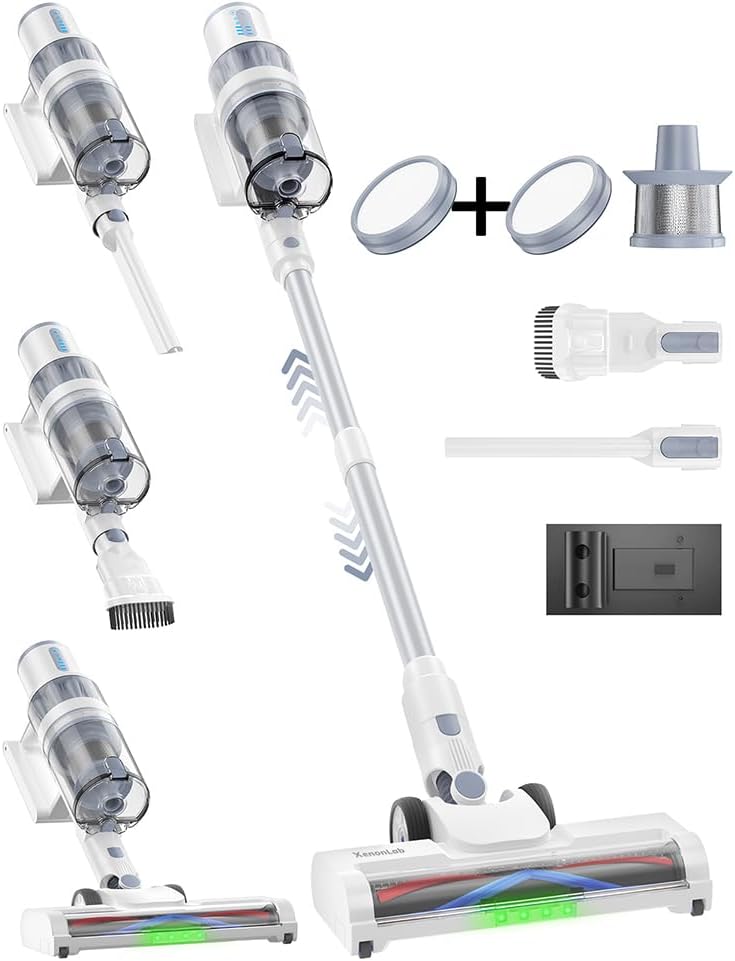 Cordless Vacuum Cleaner for Home, 6In1 Multifunctional Up to 50 Mins Runtime Rechargeable Stick Vacuum-1