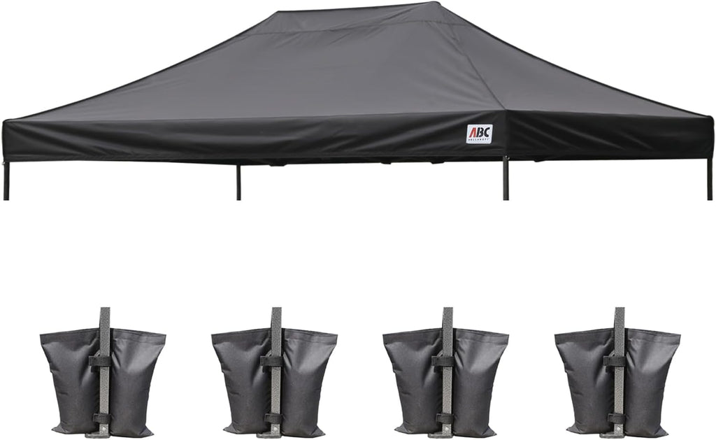 ABCCANOPY Replacement Canopy Top for Pop Up Canopy Tent (10x15, Black)