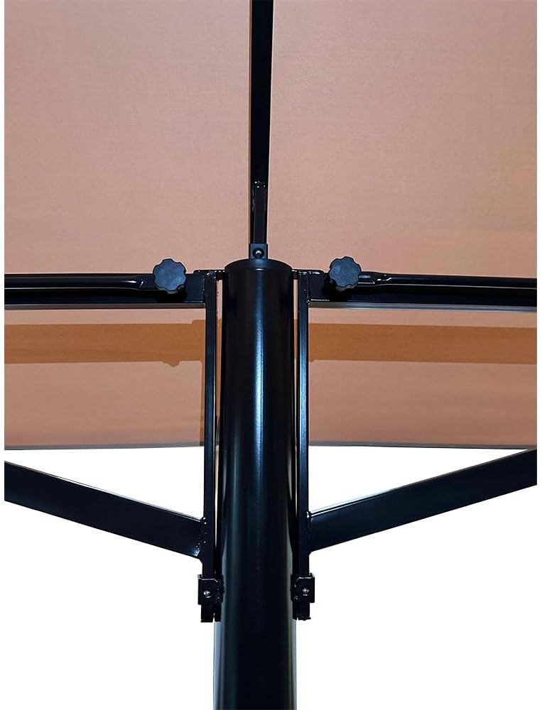 Garden Winds Replacement Canopy Top Cover Compatible with The Grand Patio 13' X 20' Gazebo - RipLock 350 - Slate Gray