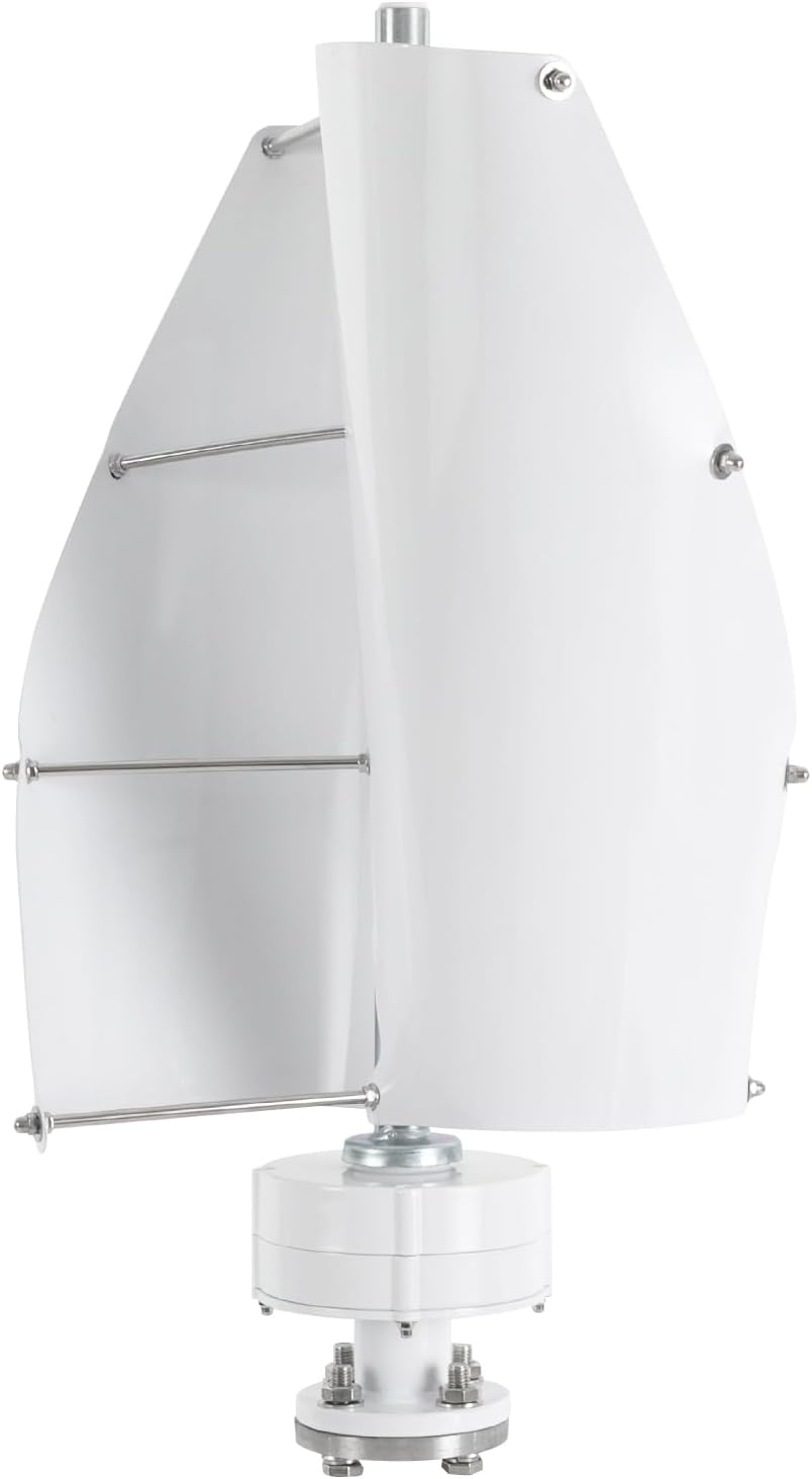 Vertical Axis Wind Turbine 100w Wind Generator 12V Permanent Magnet Generator Vertical Axis 2-Blades For Home, Corporate And Industrial W/Controller
