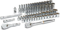 GEARWRENCH 57 Pc. 3/8' Drive 12 Pt. Mechanics Tool Set, Standard & Deep, SAE/Metric - 80551