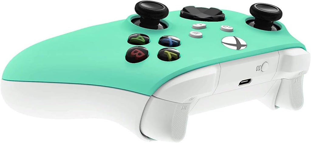 Custom Controllerzz Wireless Controller for Microsoft Xbox Series X/S & Xbox One - Custom Soft Touch Feel - Custom Xbox Series X/S Controller (X/S Green Mint)