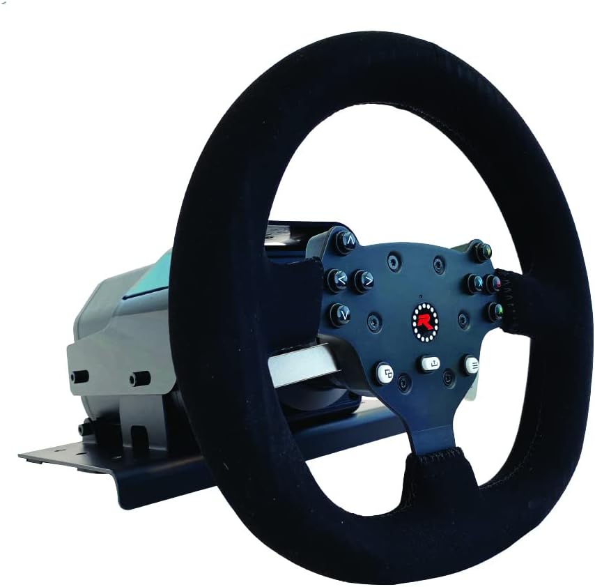 GTR Simulator GTA Model Silver Frame with Adjustable Leatherette Racing Seat Gaming Simulator Cockpit Chair | RS30 Wheel | V3 Pedal Setup (GTA with RS30 Wheel & V3 2-Pedal Setup)
