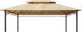 Garden Winds Reinforced RipLock 350 Replacement Canopy Top Cover Compatible with FDW 10' x 13' Square Gazebo Models B0894FPCNT, GZ-6034, GZ6034 - Beige