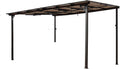 Outdoor Pergola Gazebo,10 x 12 Outdoor Lean to Gazebo Pergola, Large Wall-Mounted Heavy Duty Awnings for Patio, Backyard, Deck (10' x 12')
