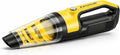 Handheld Vacuum Cordless 1.1 Pounds Car Vac 10000PA Hand Held Vacuums 4-in-1 Hand Vac Cordless Rechargeable HEPA Filter Large Capacity Dust Cup for Car Office Home Pets Hair (Pale Yellow)