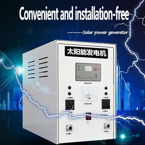 8kW Solar Generator & 400W Wind Turbine Hybrid Power System - Complete Off-Grid Renewable Energy Kit for Home, Farm, Remote Use - 220V Output, Eco-Friendly Solution