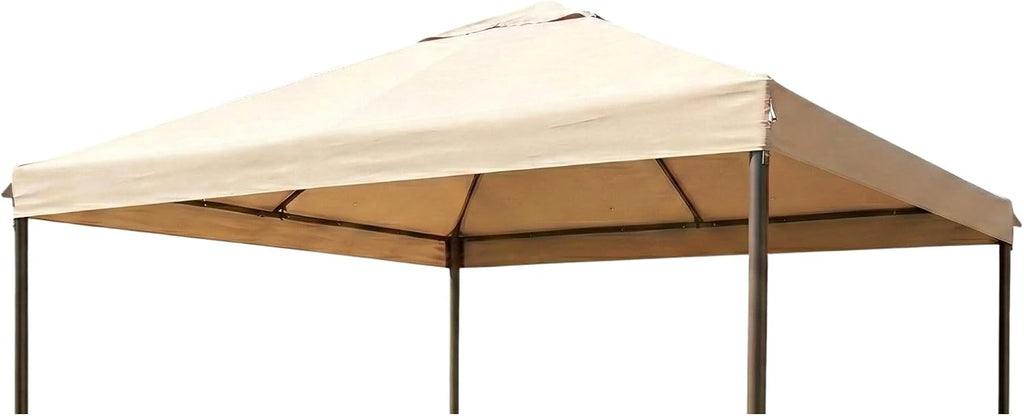 Garden Winds Heavy Duty Reinforced Replacement Canopy Top Cover Compatible with The APG233MBW ABBA Patio 10' x 10' Gazebo - Classic Sand, Riplock 500