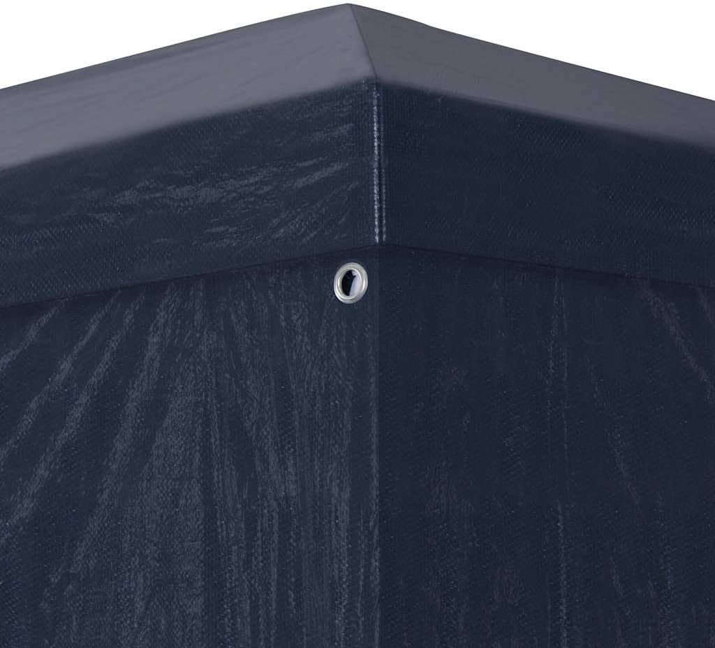Blue Polyethylene Party Tent with Steel Frame 9.8ft x 9.8ft for Outdoor Events Shelter Canopy