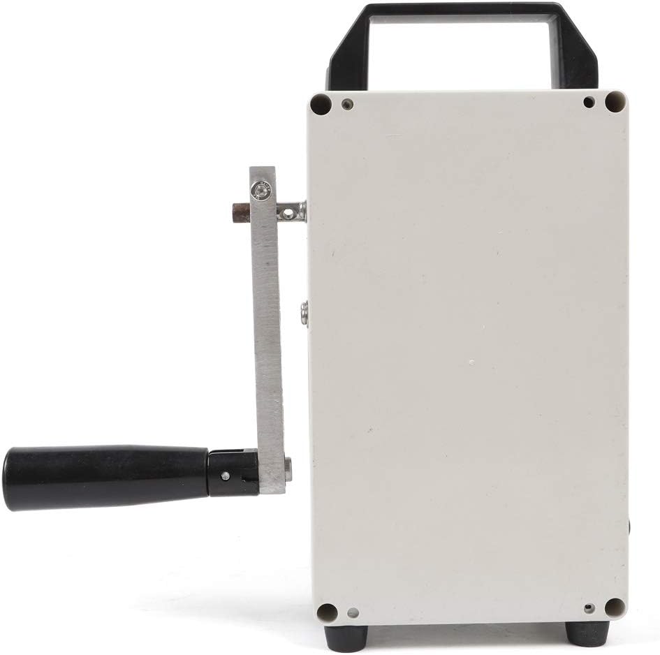Hand Crank Charger Generator Portable Power Station with Charging and Firewire Clamp, 150W Manual Power Supply Emergency Charger for Camping Outdoor Mobile Phone Computer Charging(TK-150W-S)